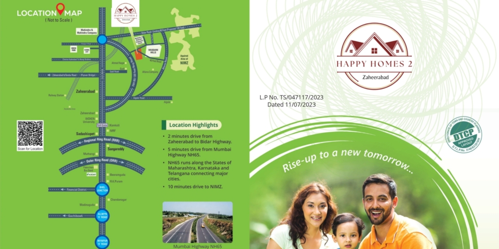 62 Happy Homes zaheerabad project - highway facing venture- MTG INFRA DEVELOPERS - MTGINFRADEVELOPERS.COM - HMDA - DTCP-RERA- APPROVED LAYOUTS IN HYDERABAD- 8341019982